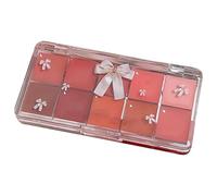 Lip Gloss Palette 10 Color Lip Paint, Jelly Tinted Lip Gloss, Moisturizing Lipstick, Long Lasting Makeup Kit, Hydrating Soft Jelly Lips, Perfect for Women and Ladies