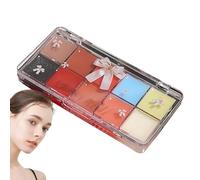 Lip Gloss Palette - 10 colori Jelly Tinted Paint Set, Idratazione Glossy Texture per Lips Smooth Shine and Soft Lips, lunga Lasting Moisture Makeup | Cosmetic Lipstick Kit Women, Professional Use