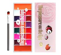Lip Gloss - Pallet, 20 colori, Smudge Proof Matte Tinted Creamy, Sturdy Waterproof Eye Shadow Blush for Bridal, Stage Performance, Special Event Makeup Kit