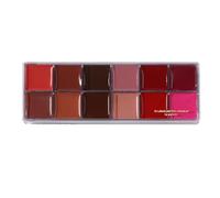 Lip Gloss Pallet, Matte Cream Lipstick Makeup Color, Cosmetic Set, Sturdy Compact Design Potable Long Wear Makeup for Wife, Daughter, Mom, Gift Use