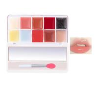 Lip Gloss Plate, 10 colori Jelly Lip Cream Pallet, High-pigmented Lipstick Set, Professional Lip Pallet, High Pigmented Lipstick Set, Professional Lip Palette For Women, Girls