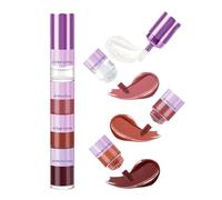 Lip Gloss Set, Shimmery Lip Gloss, Velvety Lip Tints, Plumping Lip Gloss, Glossy Lip Look, Non-Sticky Lip Gloss, 4 Color Lip Gloss, Glossy Lip Tints, Lip Gloss for Women,