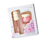 Lip Hydrating Plumping Lip Care con Gloss Set per labbra secche giorno notte idratante profondamente nutriente uso quotidiano balsamo riparatore