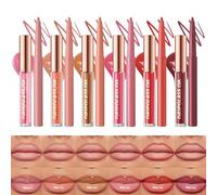 Lip Liner Pencil, Hydrating Lipstick Crayon, Smooth Application, Natural Formula, Long Lasting Lip Gloss Portable Set Ideal for Women Daily Wear, 6 Pieces