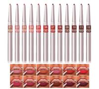 Lip Liner Set | 12 Pieces Lip Pencil Makeup Kit | Creamy Lipliners, Sculpting Lip Pen with Matte Finish, Long-Lasting Lip Liner Makeup Set for Mother, Wife, Daily Use, Precision Lip Definition