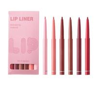 Lip Liner Set | 6 penne per labbra impermeabili | Matte Lipstick, Smudge-Proof Lip Liner, lunga Lasting Lip Gloss for Women, Lip Defining Pencils for Precise Lip Contouring