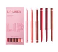 Lip Liner Set, Waterproof Lip Liner, Matte Lipstick Pencils, Smudge-Proof Lip Liners With 6X Waterproof Lips Liner Set For Long-lasting Smudge-proof Lipstick Application
