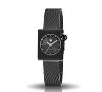 Lip Mach 2000 Mini Square Orologio Donna Acciaio Nero Milanese 671391, Nero