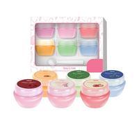 Lip Moisturizer Balm, 6 Pieces Natural Lip Moisturizer Set, Natural Lip Moisturizer Set, 6-Pack Mild and Safe Lip Repair Balms, Portable Lip Care for Travel, Daily Use, Parties, and Date Nights