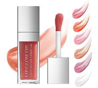 Lip Oil Gloss Probuk 8 ml Hydra Lipgloss,Lucidalabbra di Natural Olio Idratante per Labbra,Plumping Olio Labbra Lucido e Ldratante Non Appiccicosa,Effetto Rimpolpante e Idratante(04#)