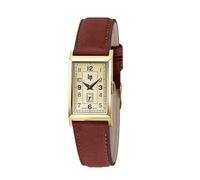 Lip Orologio Churchill T18, con lancetta eccentrata, in pelle marrone