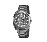 Lip Orologio GDG 39 mm automatico scheletro in acciaio nero, Bracciale
