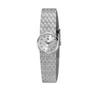 Lip Orologio Henriette, 22 mm, argento effetto losanga, Cinghia