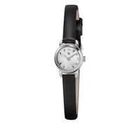 Lip Orologio Henriette - Pelle Nera Quadrante Argento, Argento, Argento