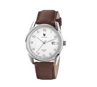 Lip Orologio Himalaya 40 mm classico quadrante argento, Cinghia