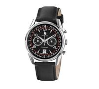 Lip Orologio Himalaya 40 mm - Cronografo - Pelle nera, Nero, Nero