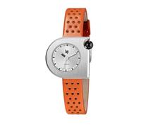 Lip Orologio Mach 2000 - Mini Moon in pelle arancione perforata, Retrò