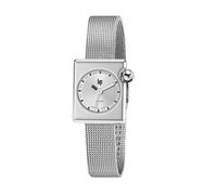 Lip Orologio Mach 2000 - Mini Square - Maglia Milanese Argento, Retrò