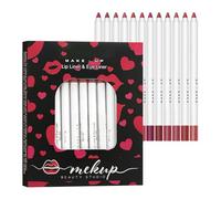 Lip Pencil | 12 Colori Finer Nude Labbra | Labbra Nudo Impermeabile Durevole Per Le Donne Esperte: Come Truccatore, Sai Che La Precisione È .