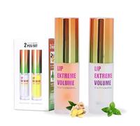 Lip Plumper, con e Menta, Labbra più Carnose, Cura delle Labbra, Lucentezza Setosa, Booster Labbra e Cura delle Labbra per Labbra più Carnose, Chiare e Morbide, Naturali,