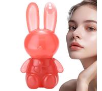 Lip Plumper Gloss, balsamo idratante a forma di coniglio, 6,8 x 2,8 cm, stick idratante con sicurezza, per uso quotidiano con comfort, design moderno, accessorio per donne e ragazze