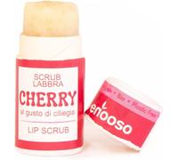 Lip Scrub Labbra Cherry - Balsamo Esfoliante Idratante 10 ml alla Ciliegia - Vitamina E per pelli Secche e Screpolate - Lip balm Bio Riparatore e Biologico - Naturale Plastic Free Vegano