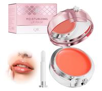 Lip Sleeping Mask, Balsamo Idratante per Labbra, con Pennello Labbra e Specchietto, per la Cura Delle Labbra, Maschera per Il Sonno Delle Labbra, Schiarire le Rughe, Labbra Volumizzante Filler