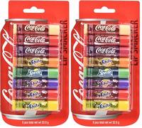 Lip Smacker, Assortimento Burrocacao Labbra, Balsamo Labbra Profumato, Set Regalo Bambina, 8 Gusti: Coca-Cola, Cherry, Vanilla, Sprite, Root Beer, Fanta, Fanta Strawberry, Fanta Grape