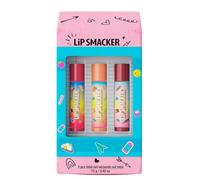 Lip Smacker, Back to School Collection, Eraser Box Lip Balm Trio, 3 Pezzi Set Balsamo Labbra, Set Regalo Tema "Ritorno a Scuola" in Simpatica Confezione a Forma di Gomma, Burrocacao per Bambini