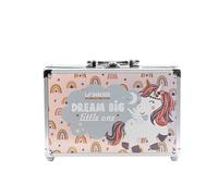 Lip Smacker Beauty Train Case, Set di Trucco per Bambine, 22 Lucidalabbra, 9 Ombretti Cremosi Facili da Applicare, 2 Smalti per Unghie, 4 Polveri Luminose e Clip per Capelli