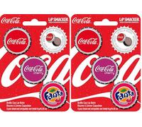 Lip Smacker Coca-Cola Collection, Set di 6 Burrocacao per Labbra in Vari Gusti e Design Ispirati al Mondo Coca Cola, Gusto Coca Cola, Coca Cola alla Ciliegia e Fanta Strawberry