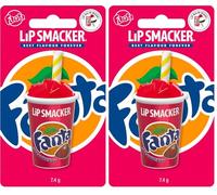 Lip Smacker - Coca-Cola Cup Collection - Burrocacao per Bambini a Forma di Bicchiere di Fanta alla Fragola - Gusto fanta alla Fragola - Dolce Regalo per i Tuoi Amici - Pezzo Singolo (Confezione da 2)