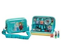Lip Smacker Disney Frozen Travel To Go Beauty Case cofanetto regalo: rossetto 2 x 1 g + lucidalabbra 2 x 1 g + smalto 2 x 4 ml + palette di evidenziatori 4 g + applicatore + portachiavi + astuccio