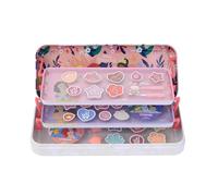 Lip Smacker Disney Princess Artisan Picnic Beauty Tin, Set di Trucchi per Bambini a 3 Livelli con Lucidalabbra, Ombretti Luminosi, Applicatori di Make-up e Accessori per Capelli