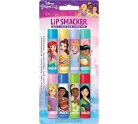Lip Smacker Disney Princess Party Pack, Set of 8 Assorted LipBalms for Kids Inspired by Disney Princesses, Natural Transparent Effect
