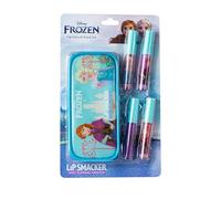 Lip Smacker Frozen Lip Gloss Set, Set di Trucchi Frozen per Bambina, con 4 Lucidalabbra Colorati e una Pochette Frozen della Collezione Winter Wonderland Celebration per un Look da Principessa Disney