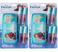 Lip Smacker Frozen Lip Gloss Set, Set di Trucchi Frozen per Bambina, con 4 Lucidalabbra Colorati e una Pochette Frozen della Collezione Winter Wonderland Celebration per un Look da Principessa Disney