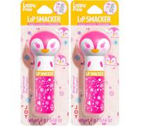 Lip Smacker Limited Edition Lippy Pals Penguin, Flavoured Lip Gloss for Kids Inspired by Animals, Moisturizing and Smoothing to Refresh your Lips, Gingerbread Flavour (Confezione da 2)