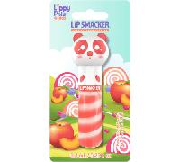 Lip Smacker Lippy Pals Panda, Lucidalabbra Aromatizzato per Bambini Ispirato agli Animali, Sicuro da Usare e Senza Colore, Gusto Peach
