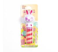 Lip Smacker Lippy Pals Bunny, Lucidalabbra aromatizzato per Bambini ispirato agli Animali, Idratante e Levigante per rinfrescare le Labbra, Gusto Mais Caramello