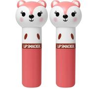 Lip Smacker Lippy Pals Fox, Balsamo Labbra aromatizzato per Bambini ispirato agli Animali, Idratante e Levigante per rinfrescare le Labbra, Gusto Mela Volpe (Confezione da 2)