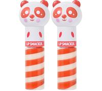 Lip Smacker Lippy Pals Panda, Lucidalabbra Aromatizzato per Bambini Ispirato agli Animali, Sicuro da Usare e Senza Colore, Gusto Peach (Confezione da 2)