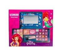 Lip Smacker Princess Ariel Travel-Ready Beauty Case, Valigetta Trucchi Bambina con Palette di Ombretti Luminosi, Rossetti e Smalto Unghie, Accessori Inclusi, per un Look da Principessa Disney