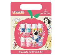 Lip Smacker Snow White Big Apple Nail Polish Set, Set Trucchi per Bambina in 9-Pezzi con Asciugatrice Unghie Elettrica, Regali Principesse Disney con Smalti per Bambina