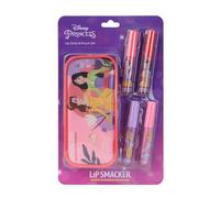 Lip Smacker Disney Princess Lip Gloss Set, Set di Trucchi per Bambina con 4 Lucidalabbra Colorati, Pochette con Zip Inclusa