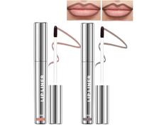 Lip Stain - Peel & Reveal, Lip Tint Stain Peel Off, Lip Stain Peel Off con finitura opaca, Lip Liner Stain impermeabile, Lip Stain idratante a lunga tenuta (#3+#4)