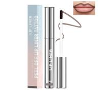 Lip Stain - Peel & Reveal, Lip Tint Stain Peel Off, Lip Stain Peel Off con finitura opaca, Lip Liner Stain impermeabile, Lip Stain idratante a lunga tenuta (#4Marrone scuro)
