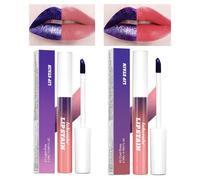 Lip Tint,2 pezzi Liptint,Lip Tint Peel Off,Lip Stain Peel Off, Peel Off Lip Stain SetLang Duraturo Impermeabile Lip Tint Liscio Adatto per donne e ragazze, Idratante, 2 colori