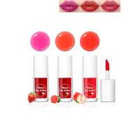 Lip Tint Stain Set di 3 mini rossetto liquido, idratante, leggermente morbido, impermeabile, a lunga durata, per labbra e guance, per la festa della mamma, 3 + 4 + 6