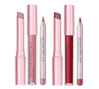 Lip Volume Hack T-Rio, Con Potenziamento 'idratazione, 2,5 Ml, Set Combinato Labbra E Rossetto, Rossetto Opaco, Alto Pigmento A Lunga Tenuta, Per Giorno, Notte, Feste, Matrimoni,